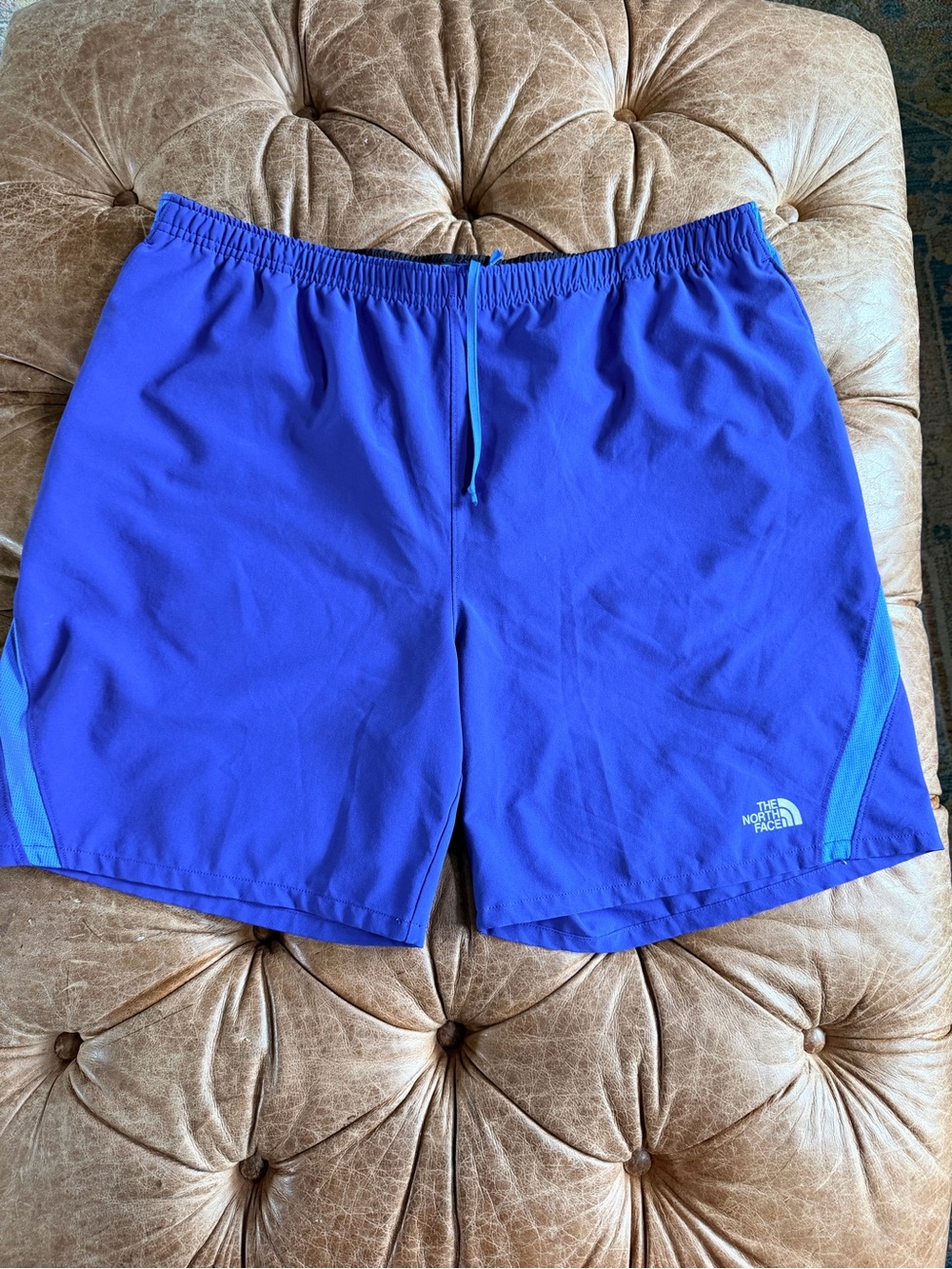 The North Face Men’s Running Shorts Blue Lined Athletic Training Shorts Size L